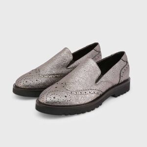 Made in Italia Women Grey Flat Shoes